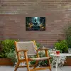 Boeddha in een mystieke tuin Tuinposter op houten frame 2 cm dik klein -sfeer3