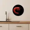 Garnaal - Rood - Dieren KitchenYeah - Keuken - Wandcirkel Forex klein -sfeer3