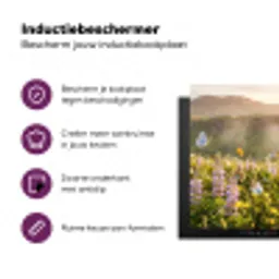 Vlinders - Waterval - Bloemenveld Inductie beschermer vinyl 3mm middel -zzzzzzz-cc-usp