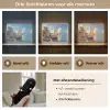 Zeilschip - Huizen - Kade - Zee Light Box met batterij (Wandlamp) middel -USP_lichtkleurNL