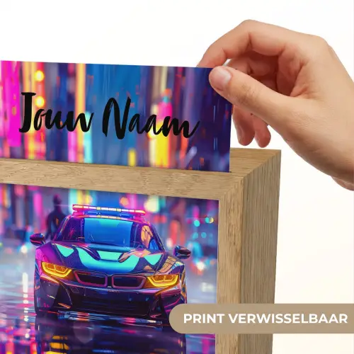 Auto - Politie - Stad - Jongens - Kleurrijk Light Box met kabel (Kinderlampje) klein -USP_websiteprintNL