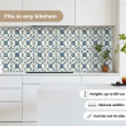 Grafisch - Tegel - Blauw keuken achterwand 2 middel 871 -sfeer4_UK