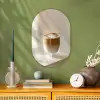 Mok - Latte - Minimalistisch - Schaduw Wandcirkel Ovaal Forex klein -sfeer2