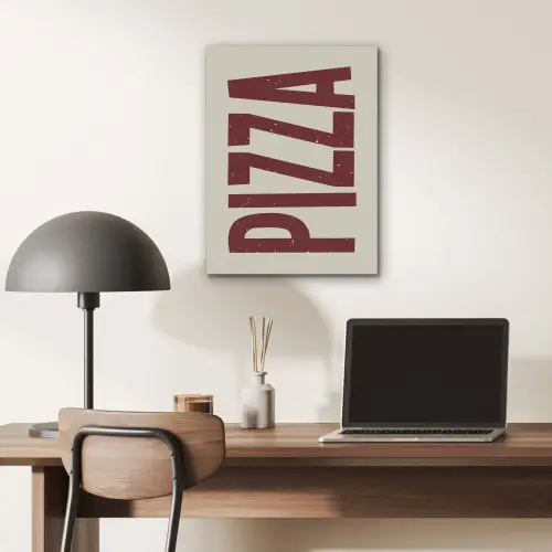 Pizza - Vintage - Decoratie - Japandi PET vilt klein -sfeer5
