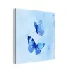Vlinders - Sierlijk - Blauw aluminium wit klein -3d