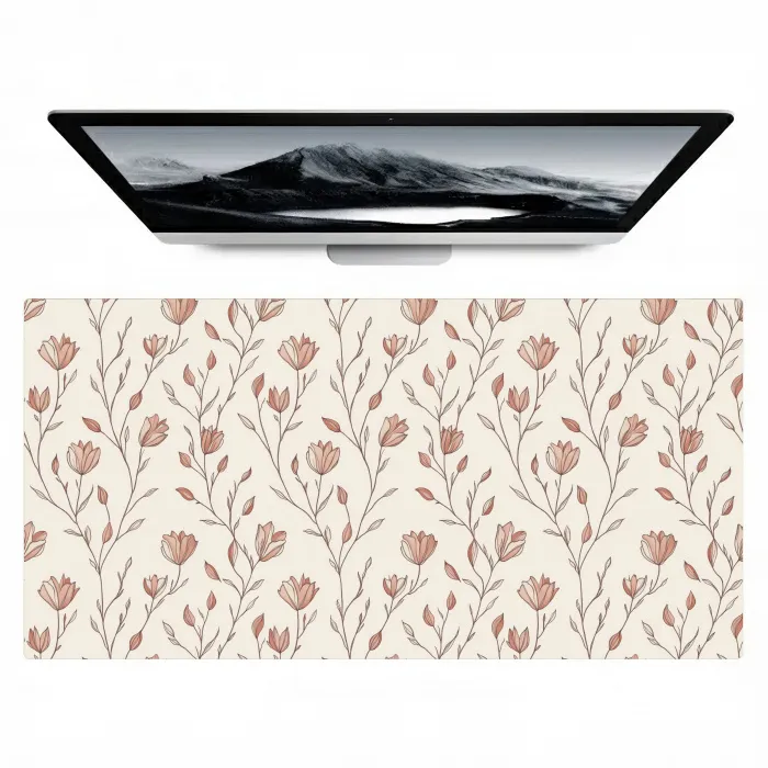 Patroon - Klassiek - Roze Muismat XXL klein 681 -zzz3d