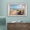 Raam - Zee - Kust - Natuur - Doorkijk - Strand - Waddenzee canvas 2cm klein -sfeer4