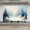 Bos - Winter - Natuur - Abstract - Sneeuw keuken achterwand spatscherm klein -3d_website