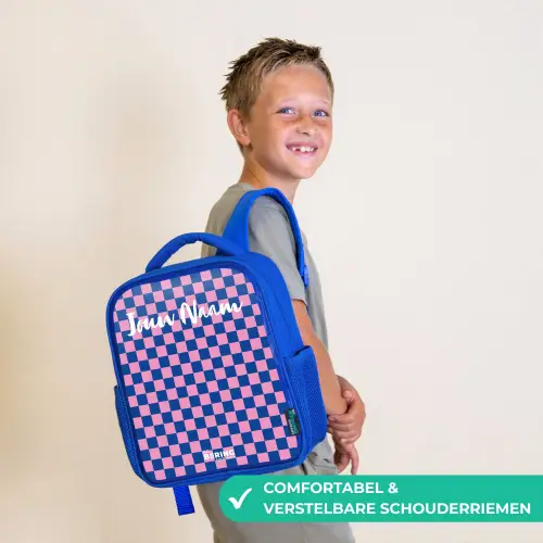 Blokjes - Blauw - Roze Kinderrugzak - Blauw middel -sfeer3_NL