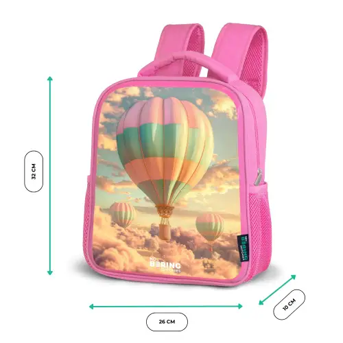 Pastel skyliner Kinderrugzak - Roze middel -productfoto_formaten