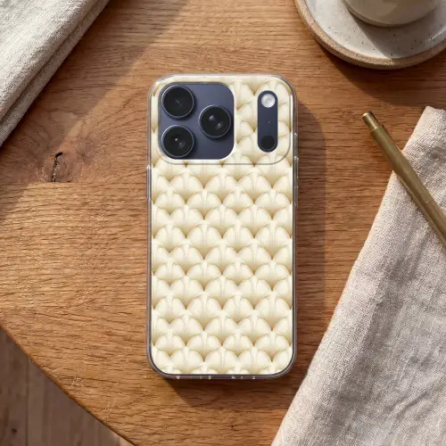 Waaier - Motief -  Goud Telefoonhoesje iPhone 17 Pro klein 878 -sfeer1