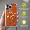 Bloemen - Wit - Subtiel - Roestkleur Hoesje iPhone 16 Pro Max met koord klein -sfeer2_NL