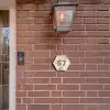 Beige organisch - Traditioneel Naambord Hexagon klein -sfeer7-hexagon-XS