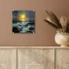 Zee - Zon - Golven - Rotsen plexiglas 5mm klein -sfeer5