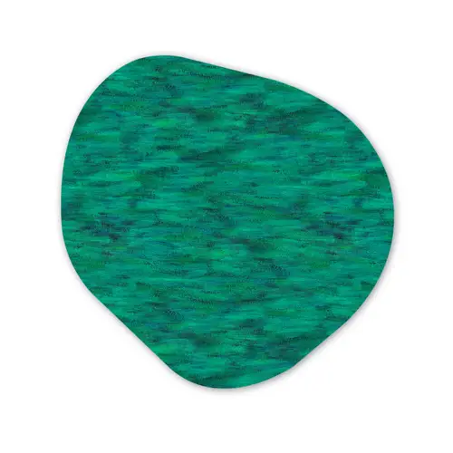 Vloeiend - Olie - Texturen - Groen Wandcirkel Organisch Forex 3mm klein 629 -3d