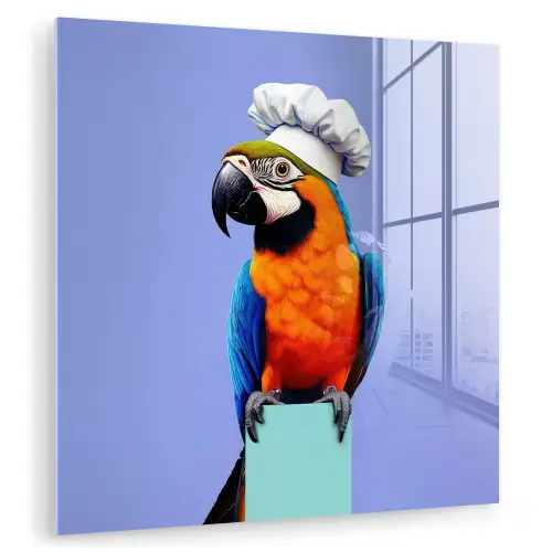 Papegaai - Koksmuts - Vogel - Leuk plexiglas 5mm klein -zzzproduct_nieuw