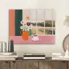 Bloemen - Koffie - Raam PET vilt klein -sfeer1