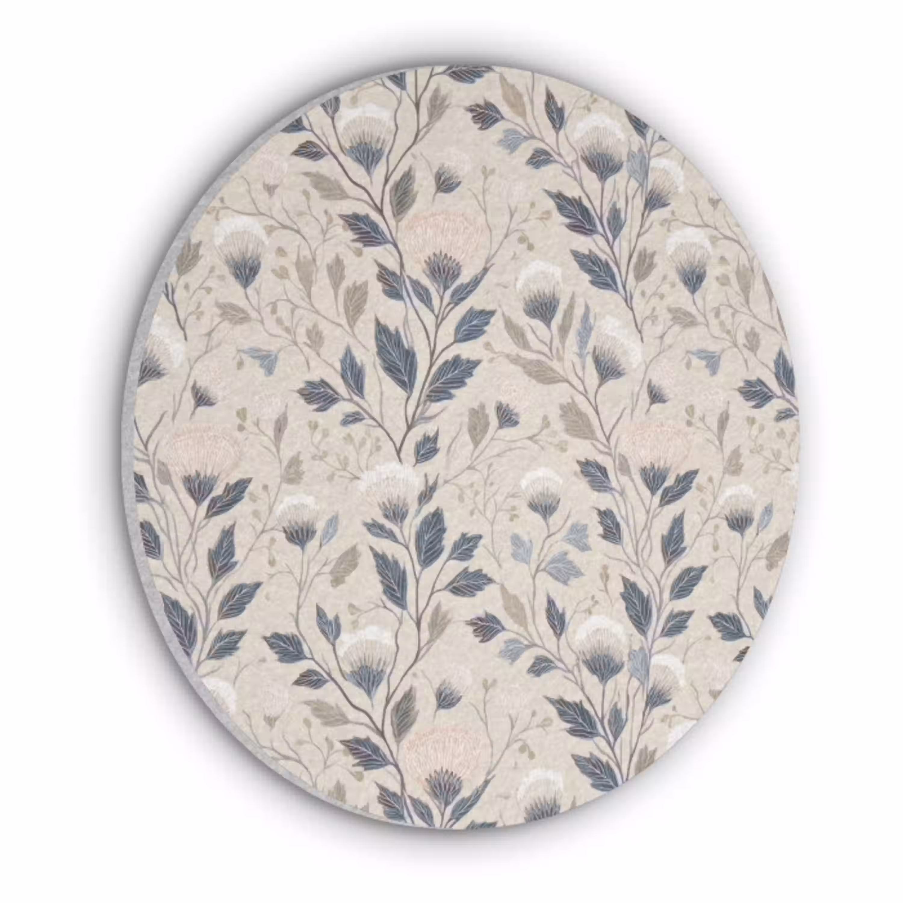 Klassiek - Botanisch - Kleurrijk Akoestische PET Vilt - Rond klein 838 -3d
