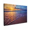 Zee - Strand - Zonsondergang - Wolken - Horizon canvas 2cm klein -z3d