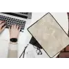 Lichtbeige - Marmer - Aders laptophoes neopreen klein 279 -bureau