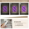 Paars - Bliksem - Wolken Light Box met kabel (Tafellamp) klein 925 -USP_dimbaarDE