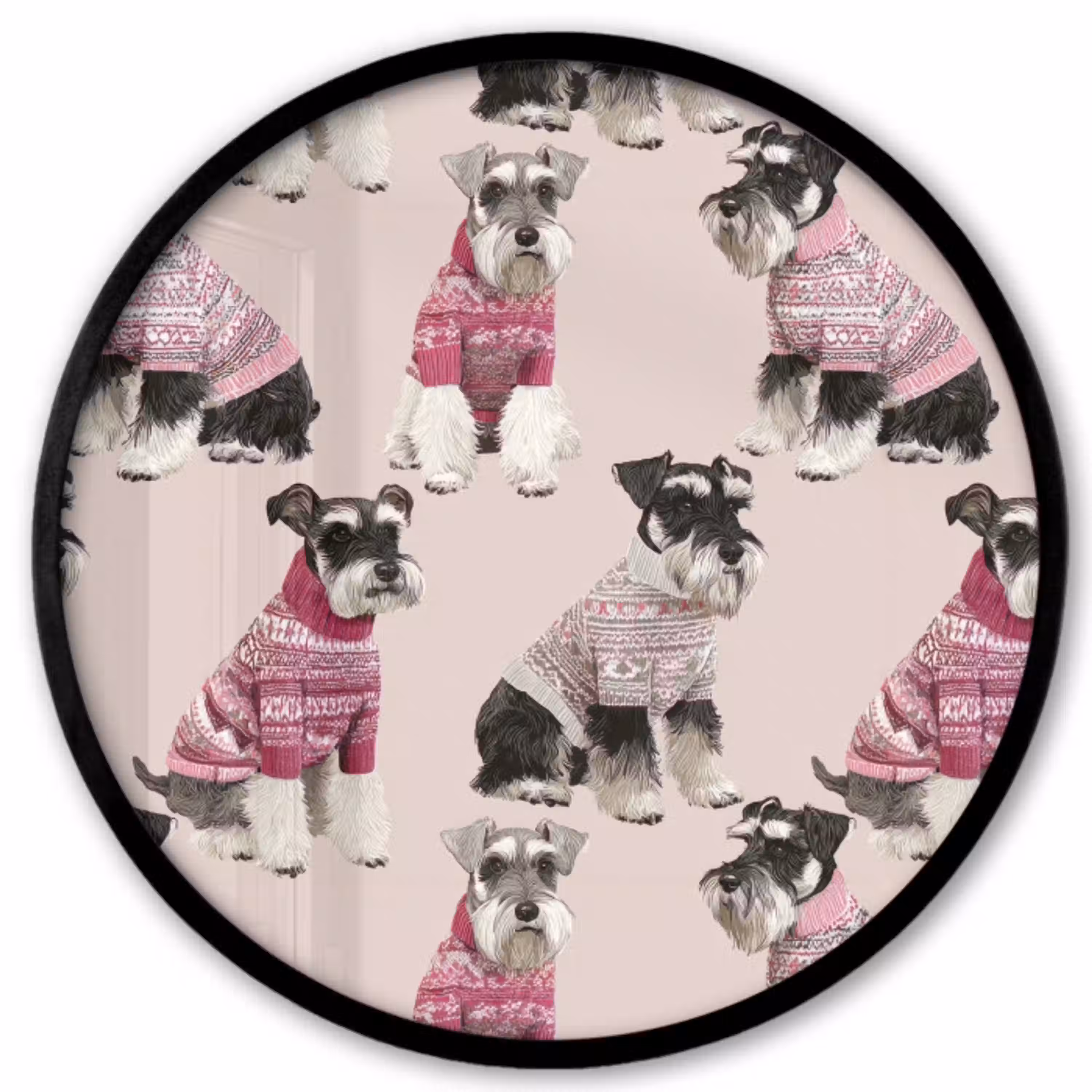 Honden - Truien - Rood Fotolijst rond zonder passe partout klein 856 -3d