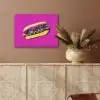 Hotdog - Roze - Retro PET vilt klein -sfeer4