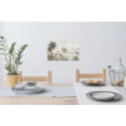 Kraanvogels - Palmbomen - Tropisch Muursticker klein -eettafel