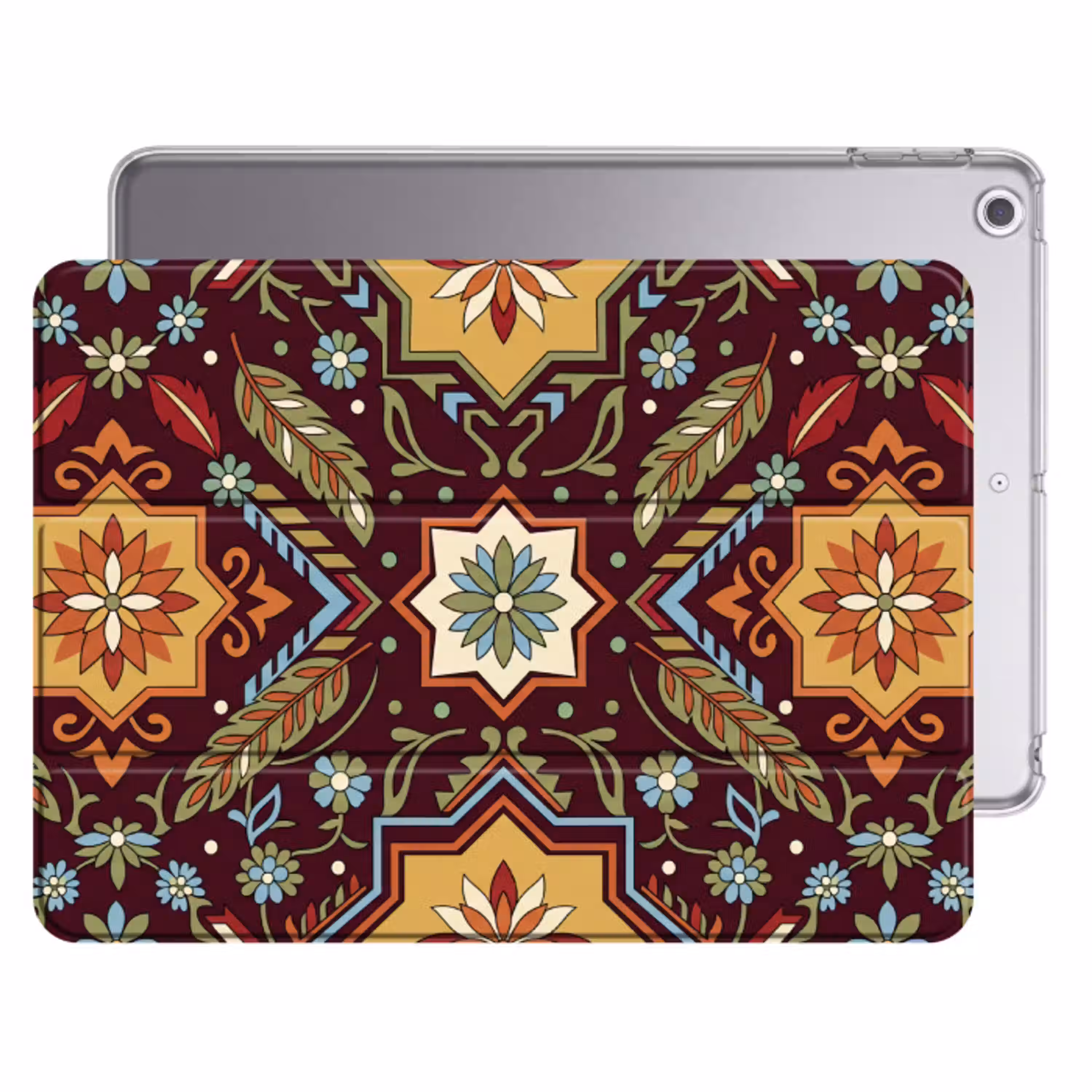 Patroon - Floraal - Geometrisch - Kleurrijk - Decoratie Apple iPad 2017 middel -threedimensional_3d_global