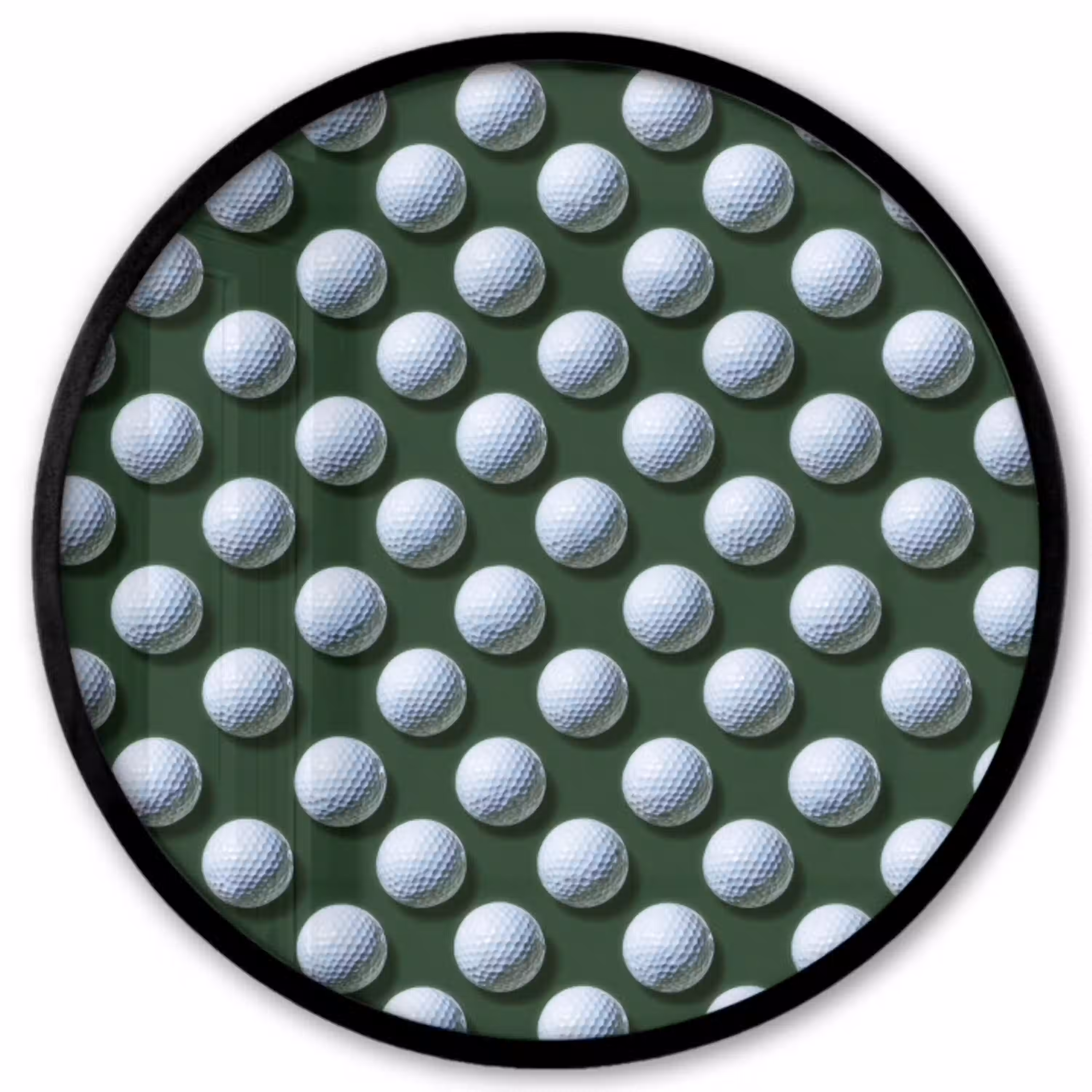 Ballen - Golf - Groen Fotolijst rond zonder passe partout klein 856 -3d