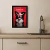 Hond - Hartjesbril - Loveyou - Rood KitchenYeah - Keuken - Fotolijst klein -sfeer2