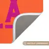 Oh la la - Oranje - Roze - Scheeflettertype Badmat klein -USP_AntislipNL