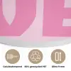 Love - Roze - Hart - Valentijn Akoestische PET Vilt - Rond klein -closeup_NL