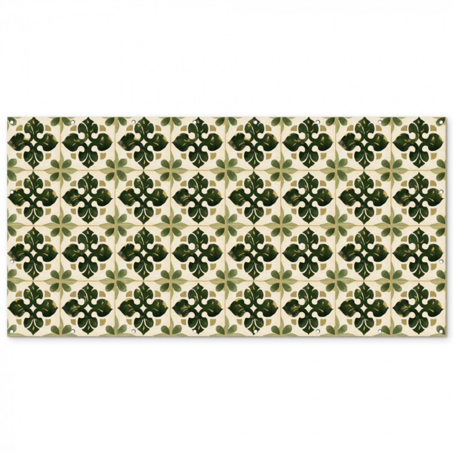 Patroon - Tegel - Groen Balkonbeschermer Duitsland klein 596 -zz_3d