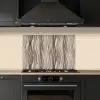 Golven - 3D - Crème keuken achterwand spatscherm klein 900 -sfeer1