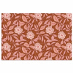 Patroon - Bladeren - Terracotta poster papier klein 62 -3d