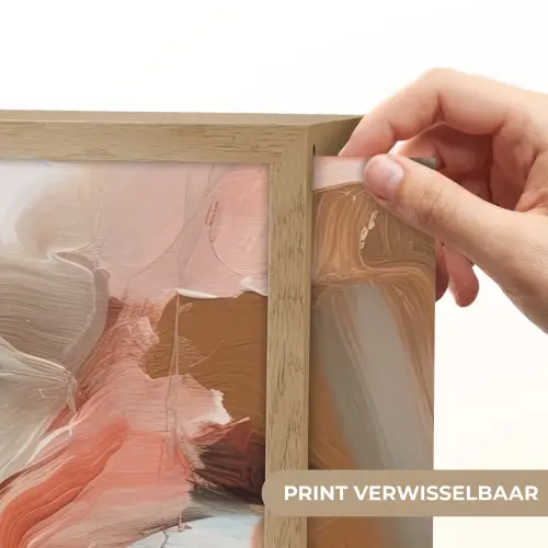 Verf - Kleuren - Abstract - Kunst Light Box met batterij (Wandlamp) middel -USP_websiteprintNL