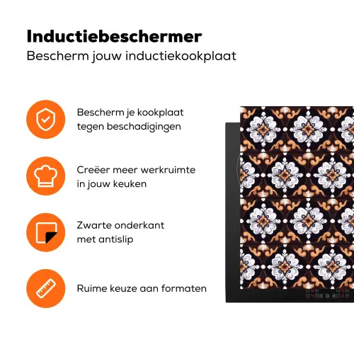 traditioneel - Element - Kleurrijk Inductie beschermer vinyl 3mm klein 276 -zzzzzzz-td-ups