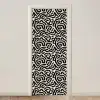 Modern - Abstract - Zwart deurposter klein 289 -3d_beige