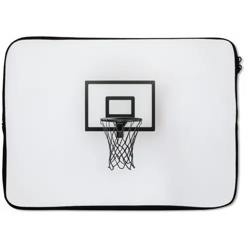 Basketbalbord - Minimalistisch - Zwart laptophoes neopreen klein -zkaufland3dotto