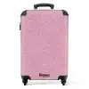 Patronen - Zonnestralenpatroon op Abrikoosroze achtergrond NBS - Handbagage koffer - Kinderen Unisex middel -productfoto_recht