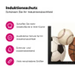 Sport - Ballen - Illustratie Inductie beschermer vinyl 3mm klein -zzzzzzz-lf-ups