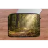 Zonlicht - Bospad - Bomen laptophoes neopreen klein -tafel