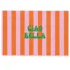 Strepen - Oranje - Verticaal - Ciao bella Deurmat klein -zkaufland3d