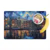 Grachten Amsterdam - Huizen - Stad - Kleurrijk Placemat vinyl groot -zzzproduct_Kitchenyeah-website