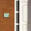 Witte tulpen - Klassiek Naambord Rechthoek middel -sfeer3-rechthoek-S