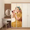 Illustratie - Mascara - Vrouw - Geel deurposter klein -sfeer3