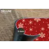 Illustratie - Sneeuwvlokken - Rood Placemat vinyl groot 368 -closeup