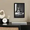 Konijn - Bunny - Zonnebril - Tafelkleed - Pasta - Schattig fotolijst zwart zonder passe partout klein -sfeer1