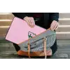 Groen - Teskt - This is art - Roze laptophoes neopreen klein -tas